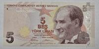 Türkei Türkiye 5 Türk Lira Lirasi Bes Türk lirasi Türkiye Cumhuriyeti Kemal Atatürk 1970 -