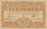 Dänemark 10 Kronen Kroner Banknote -