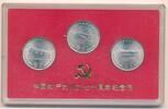 China 3x 1 Yuan Münzensatz, 70. Jahrestag der Kommunistischen Partei Chinas -