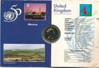 2 Pounds 1995 Großbritannien 2 Pfund 1945-1995 - Vereinte Nationen bankfrisch
