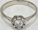 Goldschmuck Solitärring Weißgold Diamantring 18K, 750 er Gold mit Brillant 0,25Ct WSi -