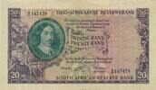 Südafrika 20 Rand 1962 Banknote III+, geklebter Riss 120,00 EUR  plus 6,00 EUR verzending