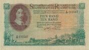 Südafrika 10 Rand 1962-1965-1967 Banknorte, Unterschrift G. Rissik III+ 65,00 EUR  plus 6,00 EUR verzending