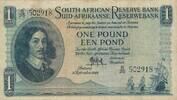 Südafrika 1 Pound Banknorte, Unterschrift M.H. de Kock -