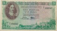 Südafrika 5 Pounds Banknorte, Unterschrift M.H. de Kock -