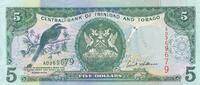 Trinidad & Tobago 5 Dollars Banknote -