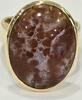 Goldschmuck Gelbgold 14K 585 er Gold Ring mit roter Jaspis Jaspisring Goldring -