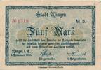 Deutsches Reich Deutschland 5 Mark Notgeldschein Stadt Usingen Hessen -