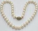 Perlenschmuck Süßwasserpelen Perlenkette Akoya Perlen 585 14 Karat Gold mit Brillanten Perlencollier -