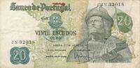 Portugal 20 Escudos Banknote -