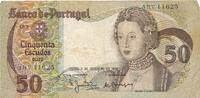 Portugal 50 Escudos Banknote -