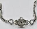 Antike Damenarmbanduhr Weißgold CITO, 14 Karat 585 Gold Uhr Damenuhr handaufzug mit Diamanten -