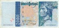 Portugal 2000 Escudos Banknote -