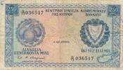 Zypern 250 Mils Banknote -