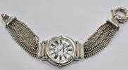 Schweiz Silberschmuck 925er Silber vintage 925 Silber Uhr Damenarmbanduhr Silberuhr MARTA Quartz -