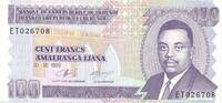 Burundi 100 Francs Banknote -