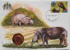 Gambia 1 Butut Münze und Briefmarke Numisbrief -