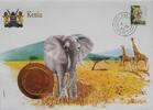 Kenia 10 Cents Münze und Briefmarke Numisbrief -
