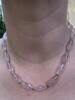 Rosenquarz Collier mit 375er Geldgold Schließe Goldschmuck -
