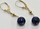 Goldschmuck Ohrschmuck 14K 585er Gold Ohrhänger Ohrringe Lapislazuli Lapis Lazuli -