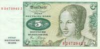 Deutschland BRD 5 Deutsche Mark DM Standardnote, Serie B/Z -