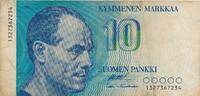 Finnland Finland 10 Markkaa Banknote -