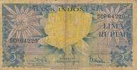 Indonesien 5 Rupien Banknote -