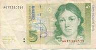 Deutschland BRD 5 Deutsche Mark DM Banknote -
