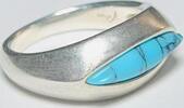 Silberschmuck 925er Silber Türkis Edelstein- Ring, Silberring -