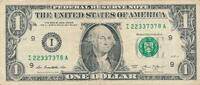 USA - Vereinigte Staaten v. Amerika $ 1 Dollar Banknote -