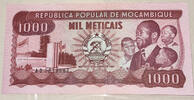 Mozambique 1000 Meticais Banknote -
