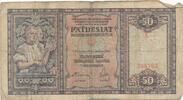 Slowakei Slovakei 50 Kronen Korun Banknote -