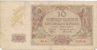Generalgouv, Polen 10 Zloty Banknote -