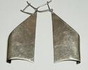 Silberschmuck 925er Silber Hängeohrringe, Vintage Silber Ohrringe, Brisur- Verschluss -