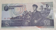 Nordkorea 5 Won Banknote -