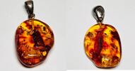 Silberschmuck 835er Silber Baltic Amber Pendant Silber Anhänger -