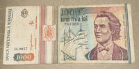 Rumänien 1000 Lei Banknote -