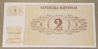 Slowenien 2 Tolarjew Banknote -