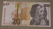 Slowenien 20 Tolarjew Banknote -