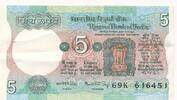 Indien 5 Rupien Banknote -