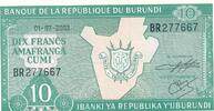 Burundi 10 Francs Banknote -