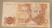 Spanien 200 Pesetas Banknote -