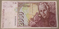 Spanien 2000 Pesetas Banknote -