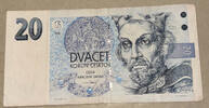 Tschechische 20 Korun Banknote -