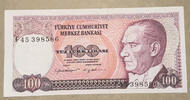 Türkei 100 Lira Banknote -