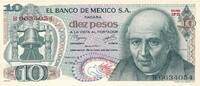 Mexiko 10 Pesos Banknote -
