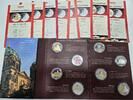 8x Medaillen, Silber Veredelung o.D. Deutschland BRD 775 JAHRE BERLIN,  Gedenkprägungen zum Stadtjubiläum prägefrisch, ST org .Folder+Zertifikat