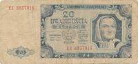 Polen 20 Zlotych Zloty Banknote -