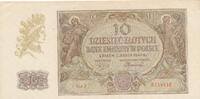 3. Reich, Deutschland 10 Zlotych Zloty Banknote, Occupation -
