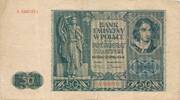 Polen 50 Zlotych Zloty Banknote -